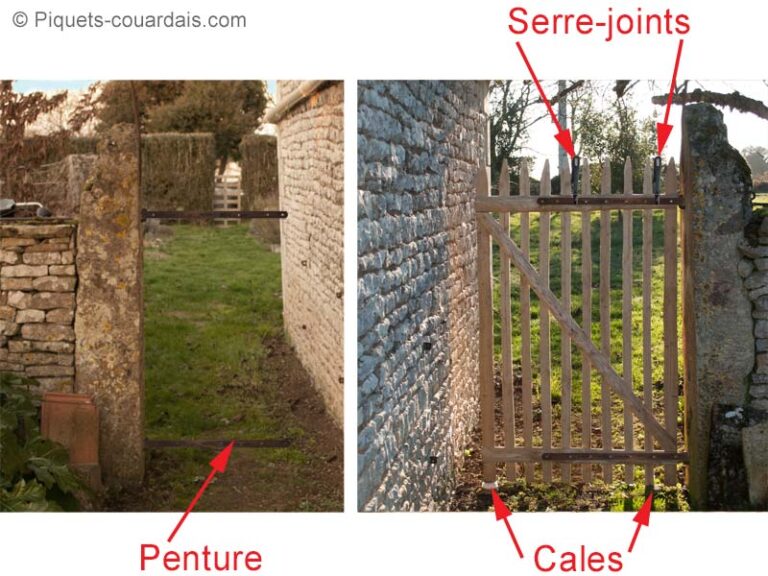 Poser un portillon bois Piquets Couardais Chenay — free download