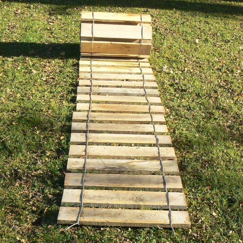 Chemin en bois de châtaignier L80x5ml
